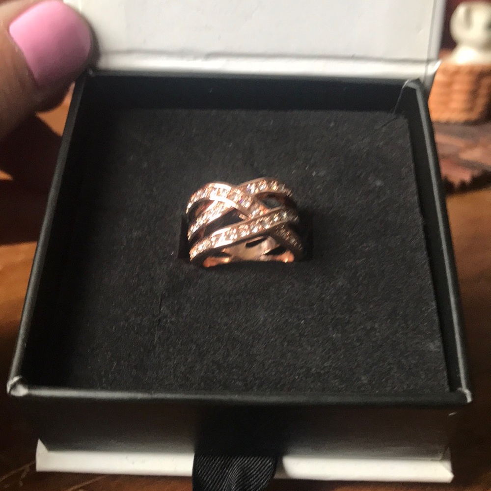 Cate and Chloe rose colored ring
